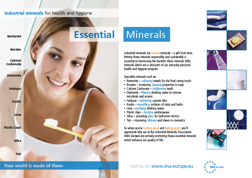 Industrial Minerals – for Health & Hygiene